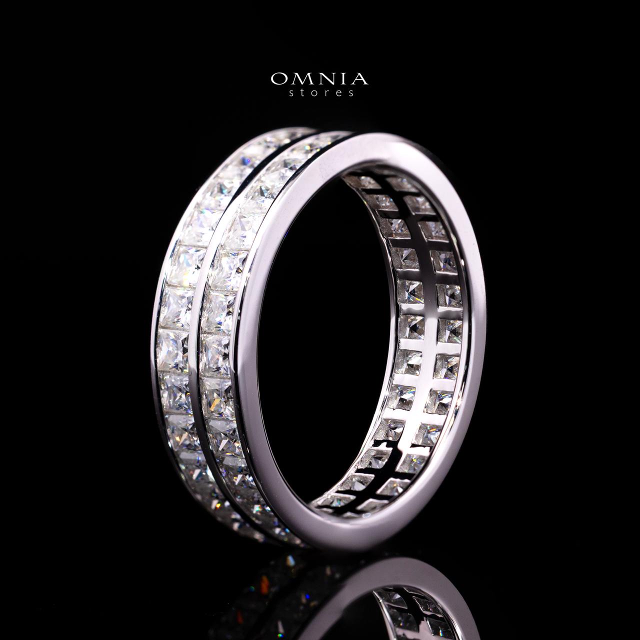 Cecilia Square-Cut Moissanite Ring 2x2mm in 925 Sterling Silver - Image 2