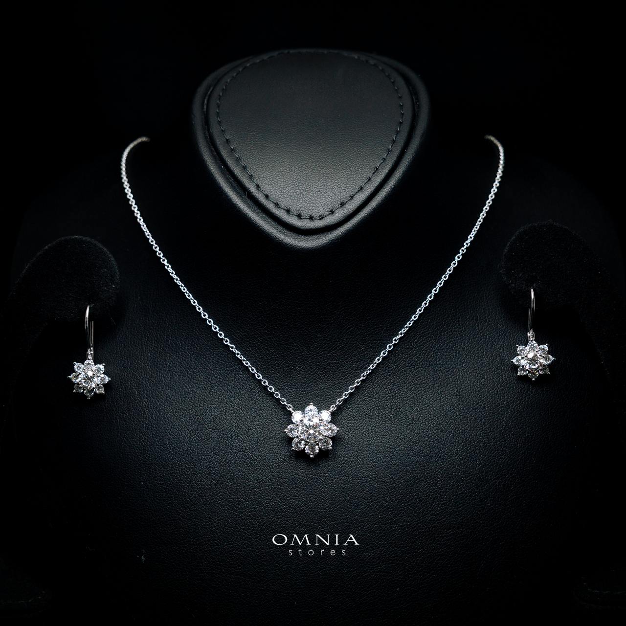Shirley Round Moissanite Necklace & Earring 6.5mm (1CT) With GRA Certificate in 925 Sterling Silver - Image 2