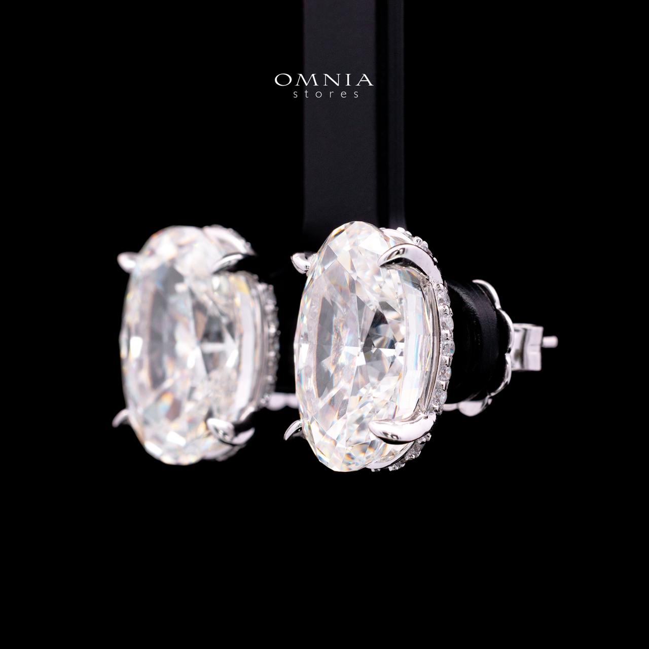 Gianna Earring with Certificate, High-Quality Premium Simulated Diamonds in 925 Sterling Silver - Image 2