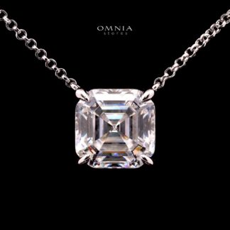 Eliza Necklace with Certificate, High-Quality Premium Simulated Diamonds in 925 Sterling Silver