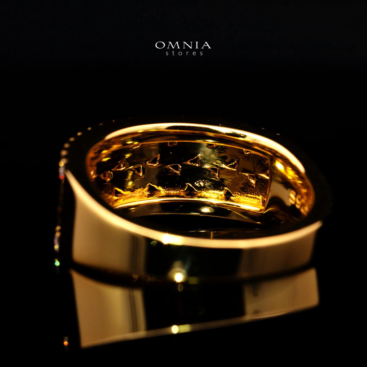 Grete Moissanite Ring in 925 Sterling Silver Gold Plated - Image 4