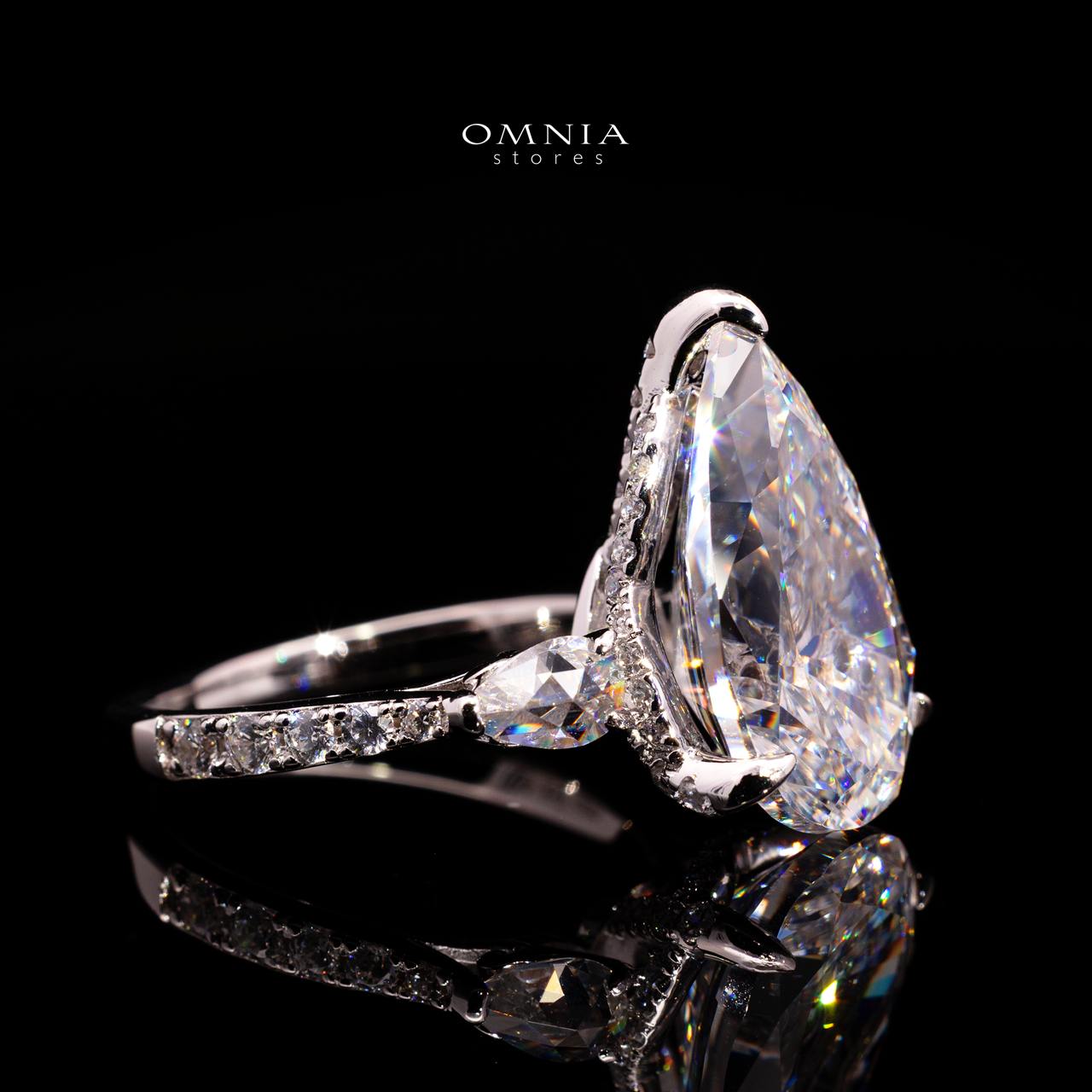 Janel Ring with Certificate, High-Quality Premium Simulated Diamonds in 925 Sterling Silver - Image 3