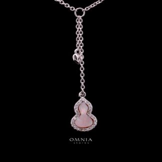 Denisse Necklace with Certified Premium Simulated Diamonds in 925 Sterling Silver
