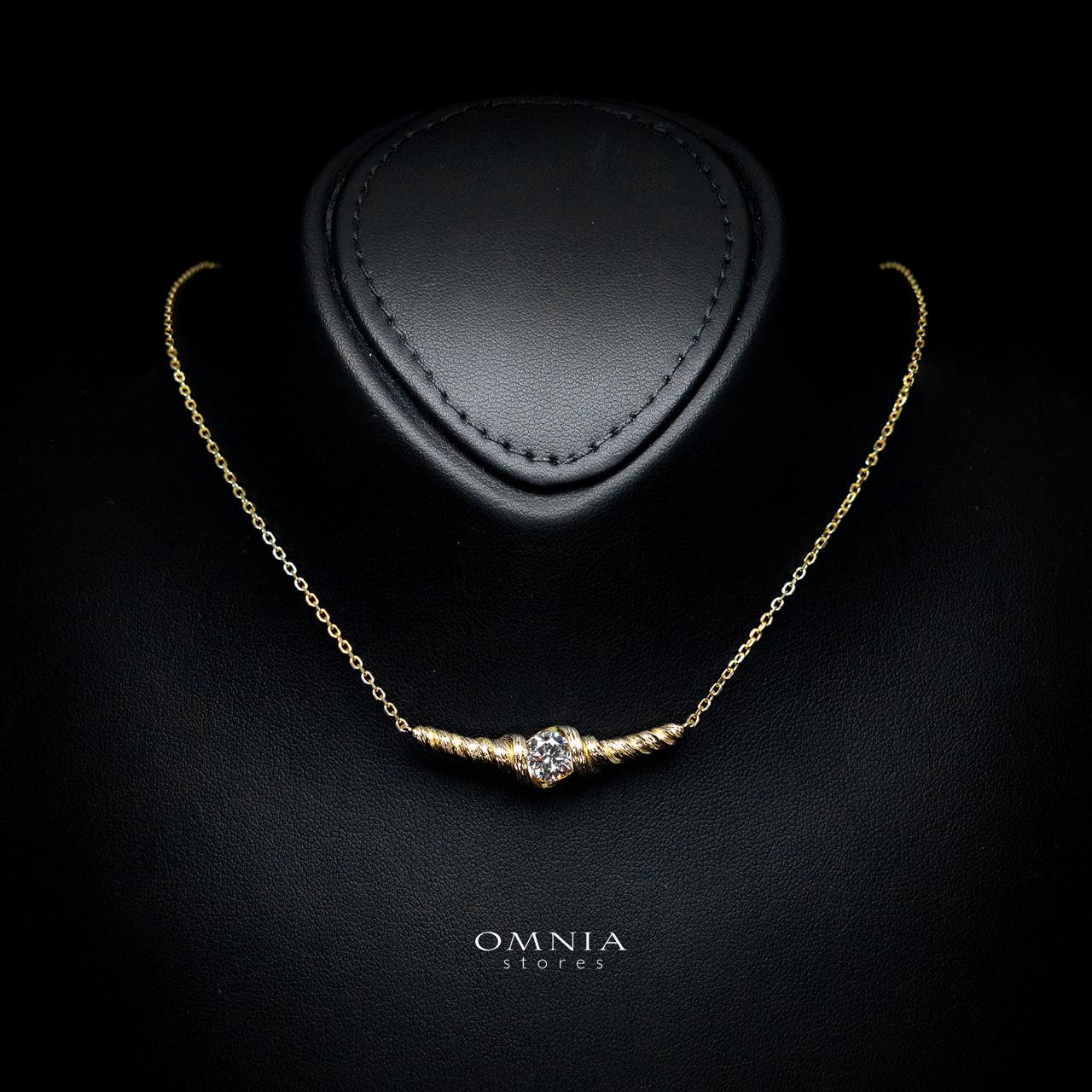 Amiyah Gold-Plated Necklace with Certified Premium Simulated Diamonds in 925 Sterling Silver - Image 2
