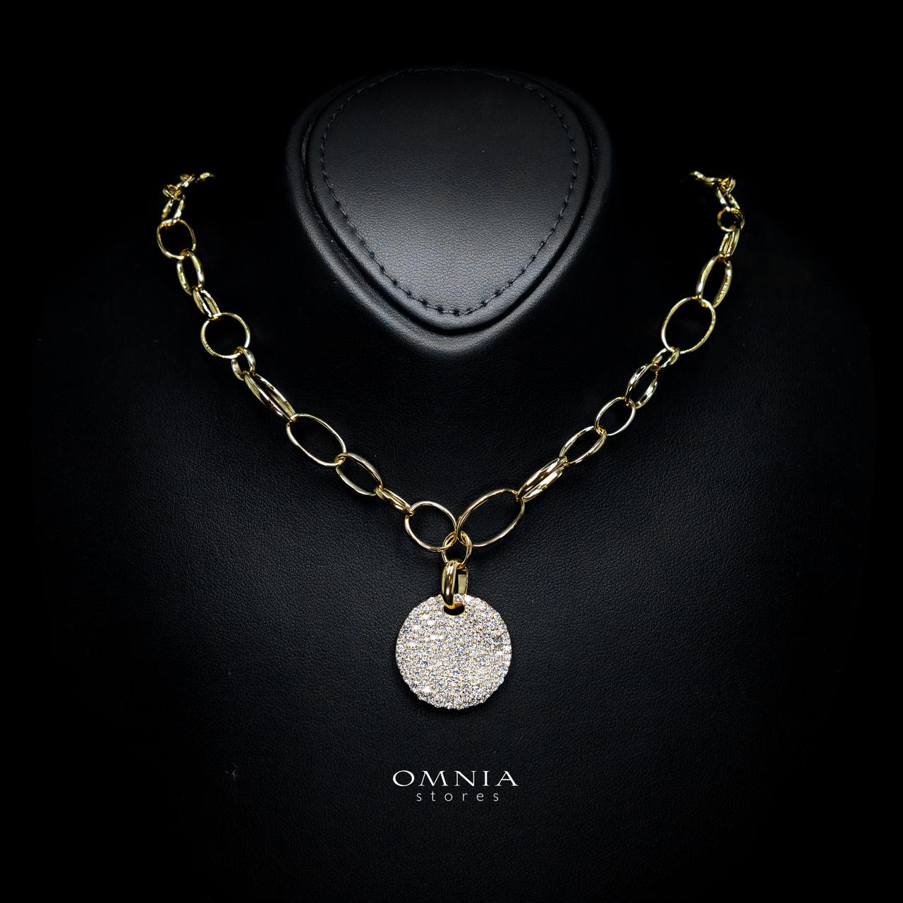 Raelynn Gold-Plated Necklace with Certified Premium Simulated Diamonds in 925 Sterling Silver