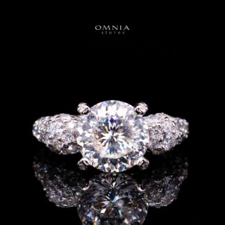 Ariyah Ring with Certified Premium Simulated Diamonds in 925 Sterling Silver