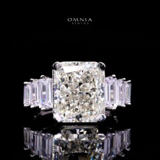Karylle Ring with Certified Premium Simulated Diamonds in 925 Sterling Silver
