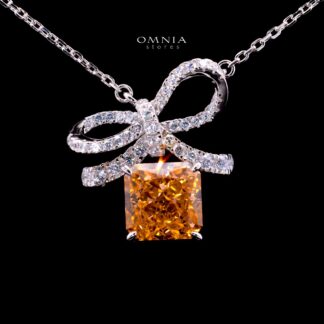 Naya Necklace with Certified Premium Simulated Diamonds in 925 Sterling Silver