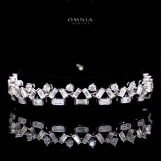 Milly Bracelet with Certified High-Quality Premium Simulated Diamonds in 925 Sterling Silver