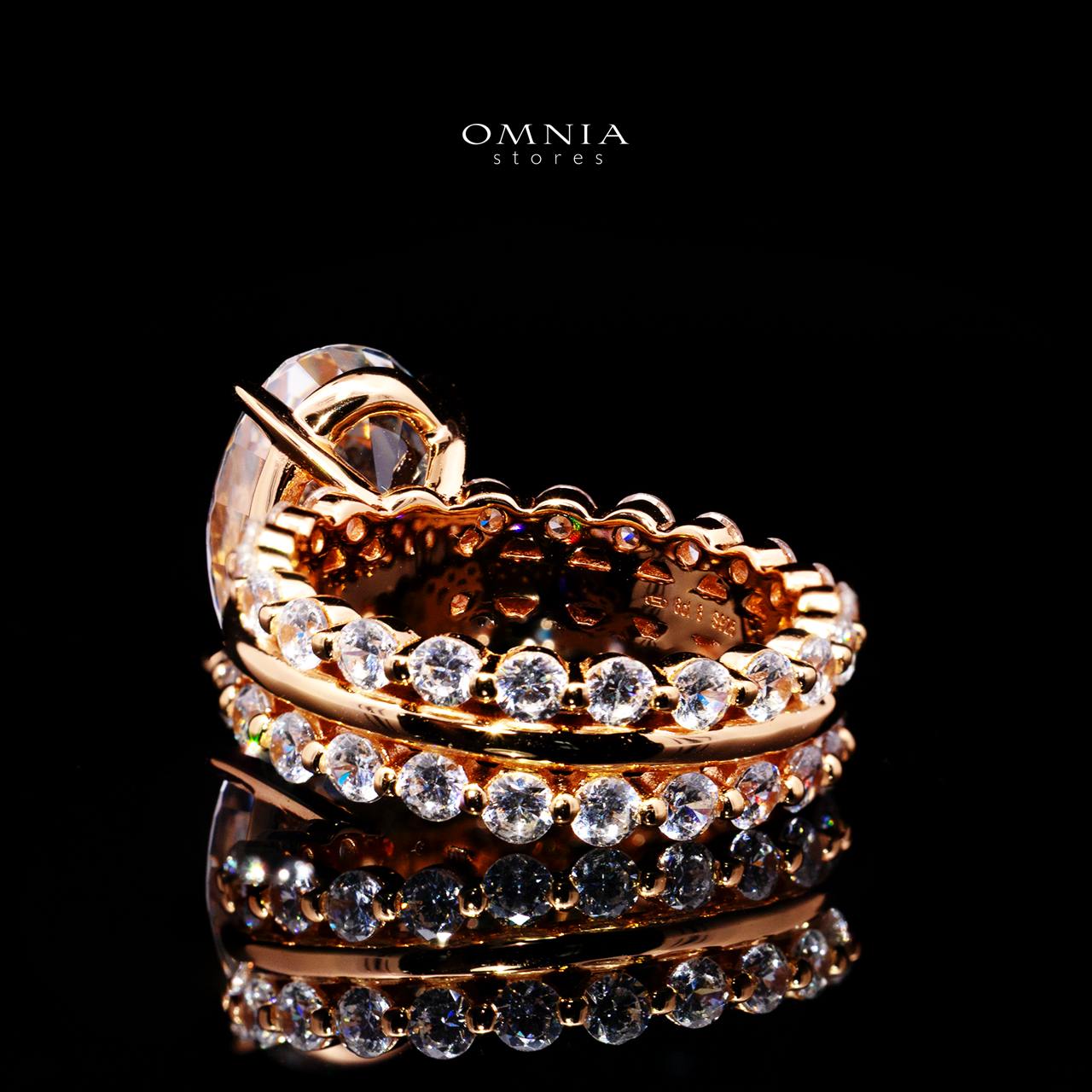 Carlotta Gold Ring with Certificate | High-Quality Premium Simulated Diamonds in 925 Sterling Silver - Image 4