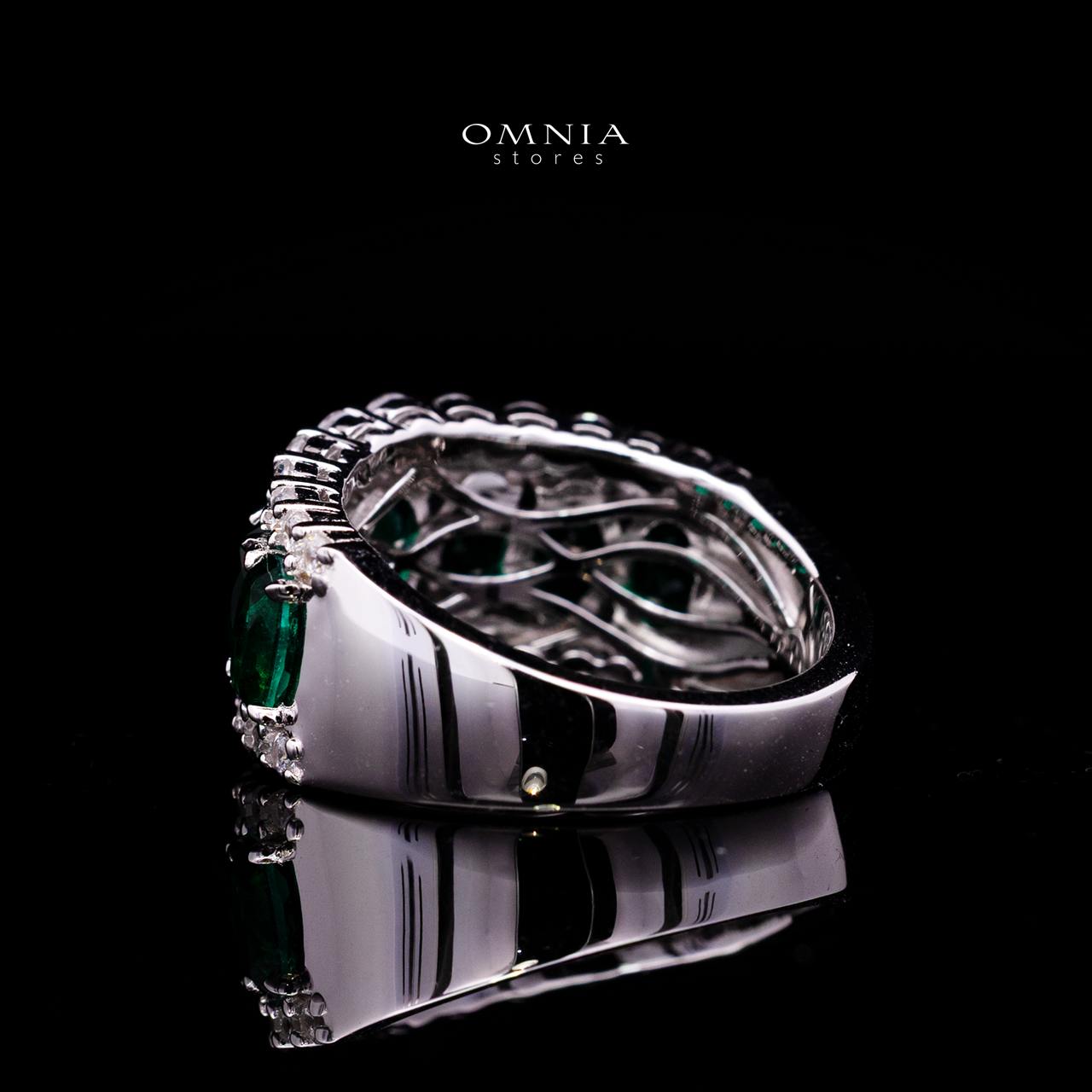 Adesina Green Ring with Certified High-Quality Premium Simulated Diamonds in 925 Sterling Silver - Image 4