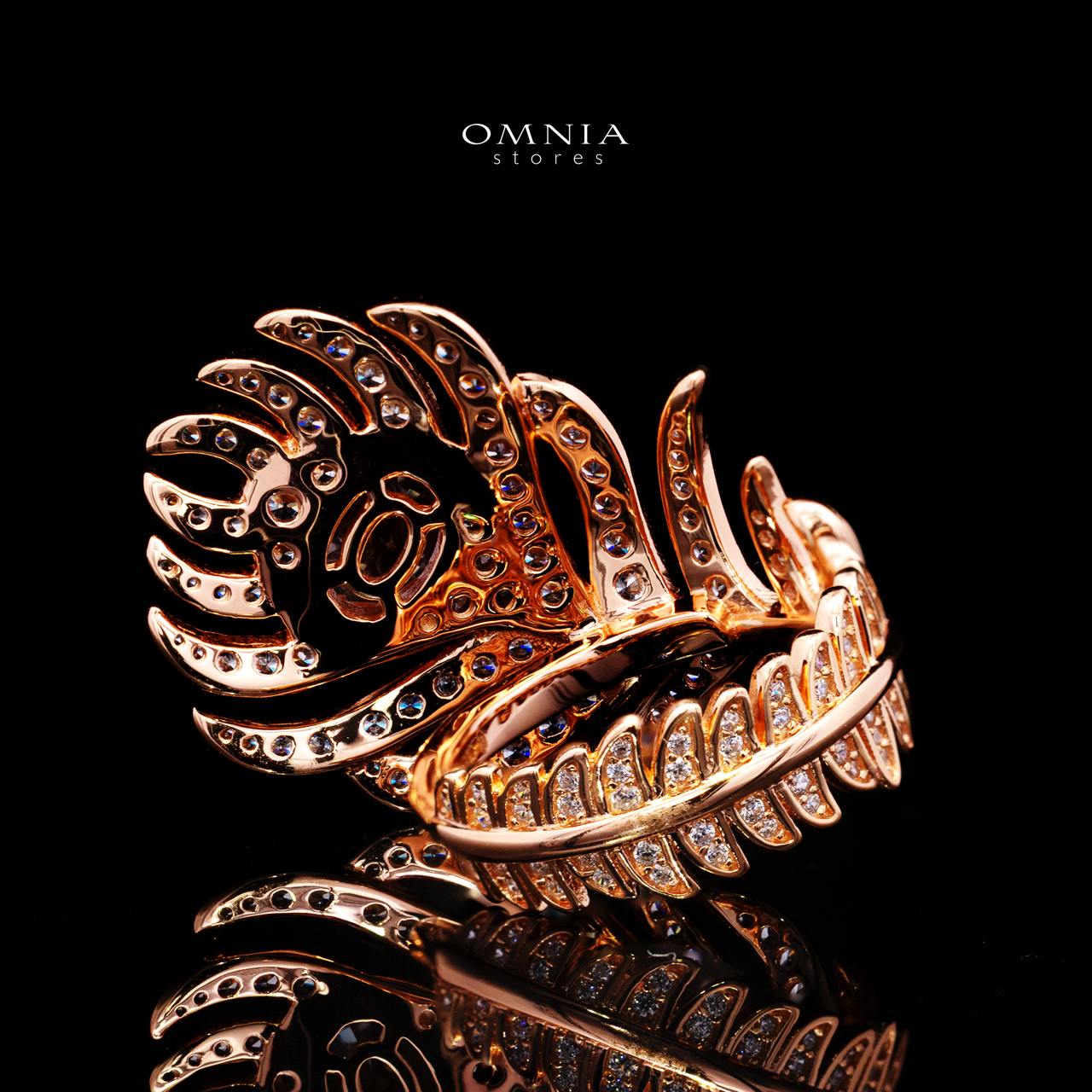 Teshi Rose Gold Ring with Certified High-Quality Premium Simulated Diamonds in 925 Sterling Silver - Image 4