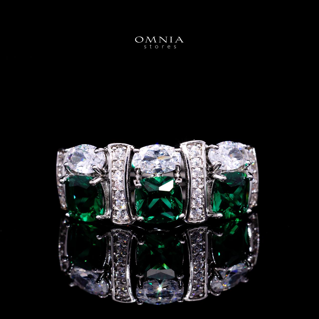 Marley Green Bridal Full Set with High-Quality Simulated Diamonds – Rhodium Plated - Image 5