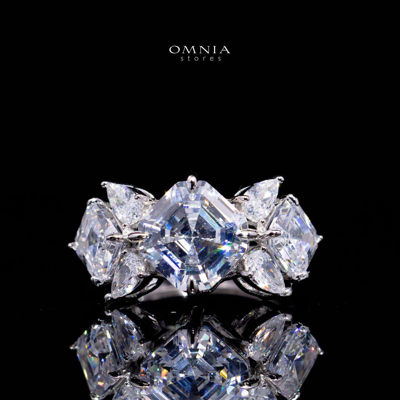 Rowena White Luxury Bridal Full Set with High-Quality Simulated Diamonds – Rhodium Plated - Image 5
