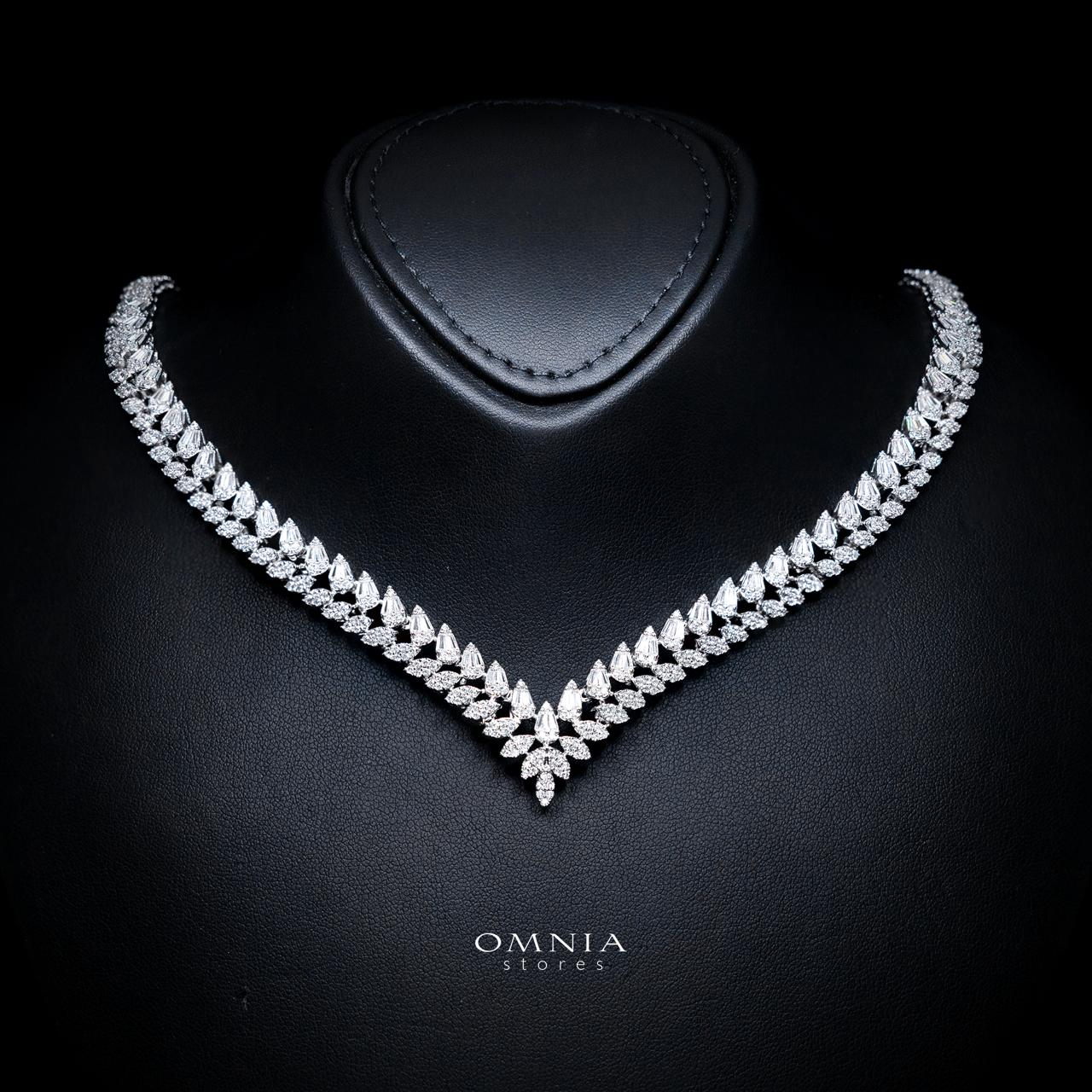 Kirsten Luxury Bridal Full Set with High-Quality Simulated Diamonds – Rhodium Plated - Image 2