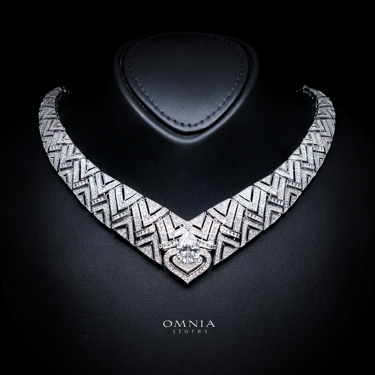 Daryan White Luxury Bridal Full Set with High-Quality Simulated Diamonds – Rhodium Plated - Image 2