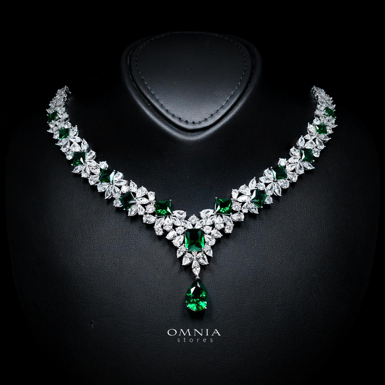 Christine Green Luxury Bridal Full Set with High-Quality Simulated Diamonds – Rhodium Plated - Image 2