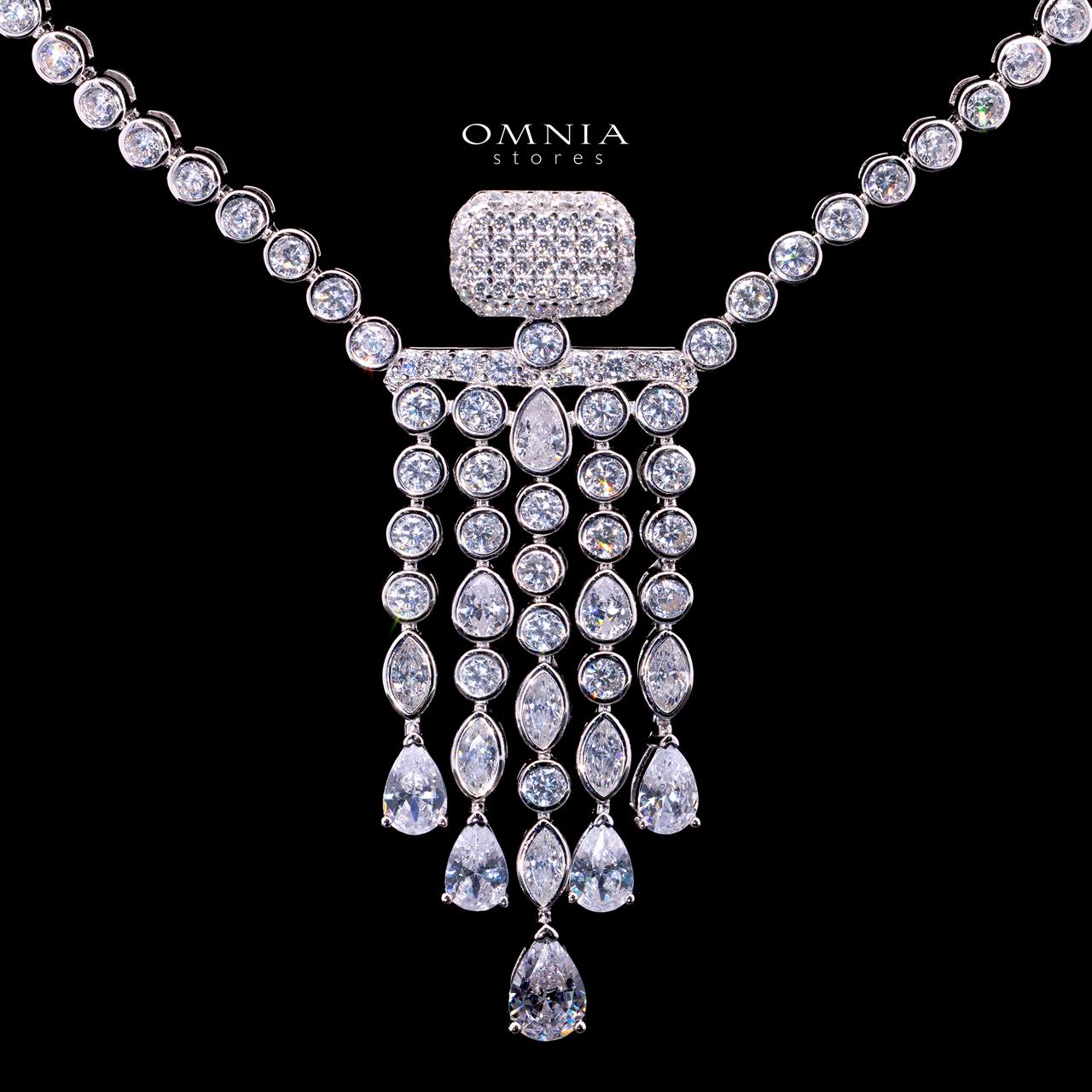 Davina Necklace with Certified Premium Simulated Diamonds in 925 Sterling Silver - Image 2
