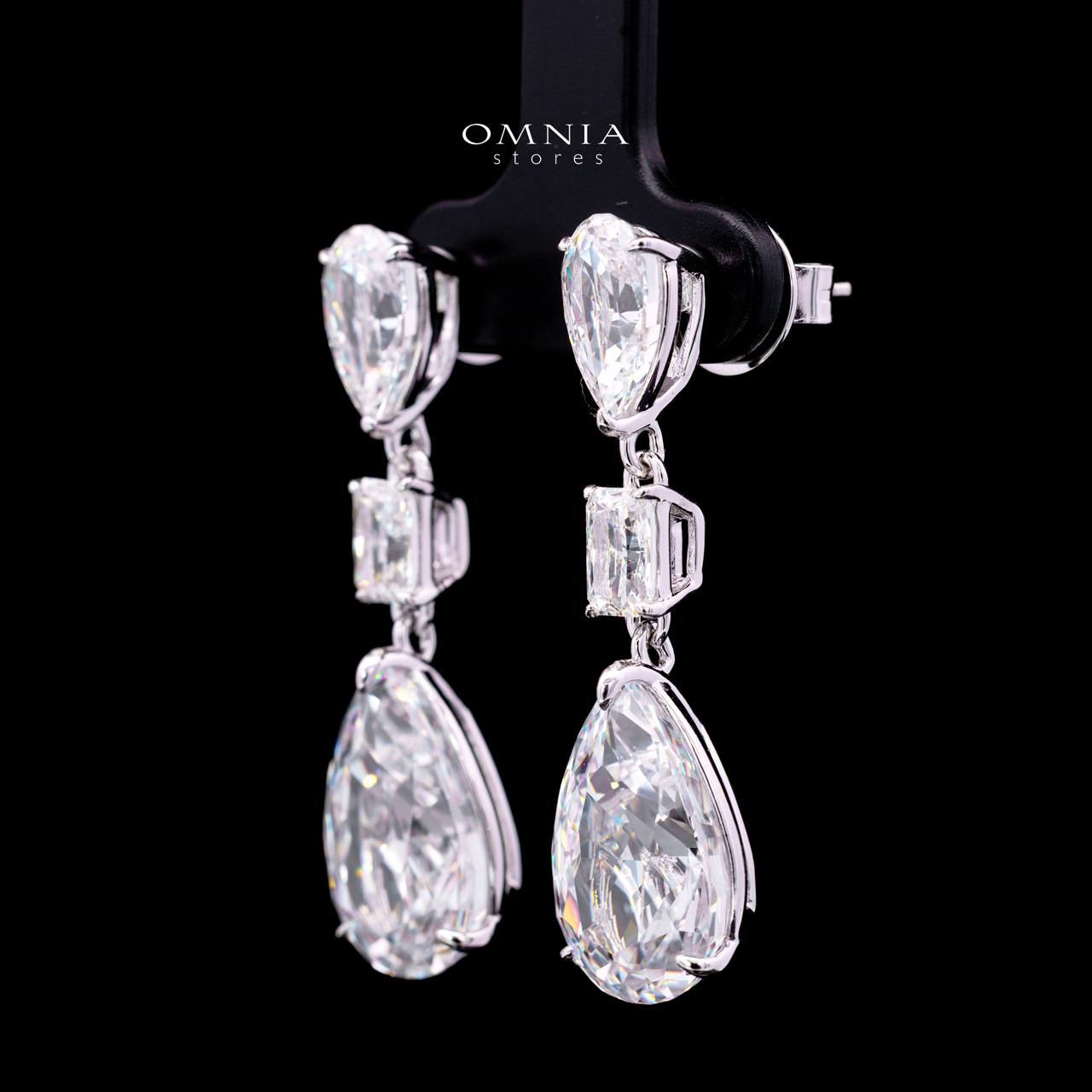 Zephanie Earrings with Certified Premium Simulated Diamonds in 925 Sterling Silver - Image 2