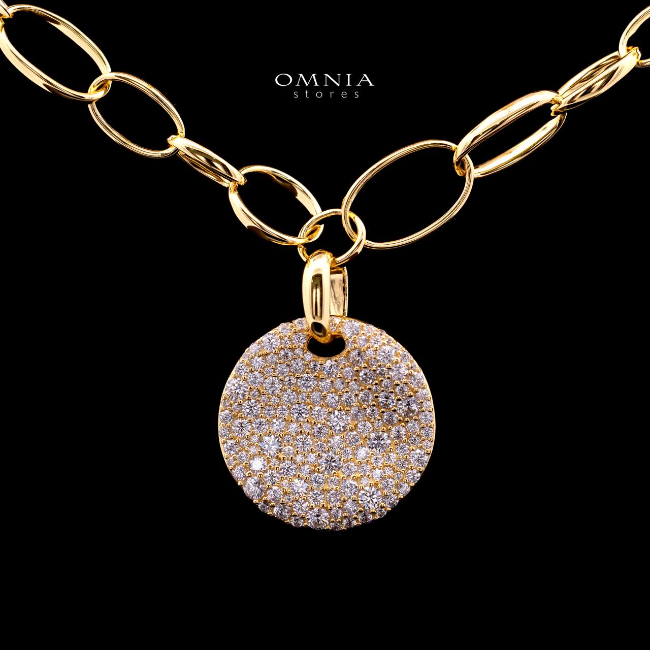 Raelynn Gold-Plated Necklace with Certified Premium Simulated Diamonds in 925 Sterling Silver - Image 2