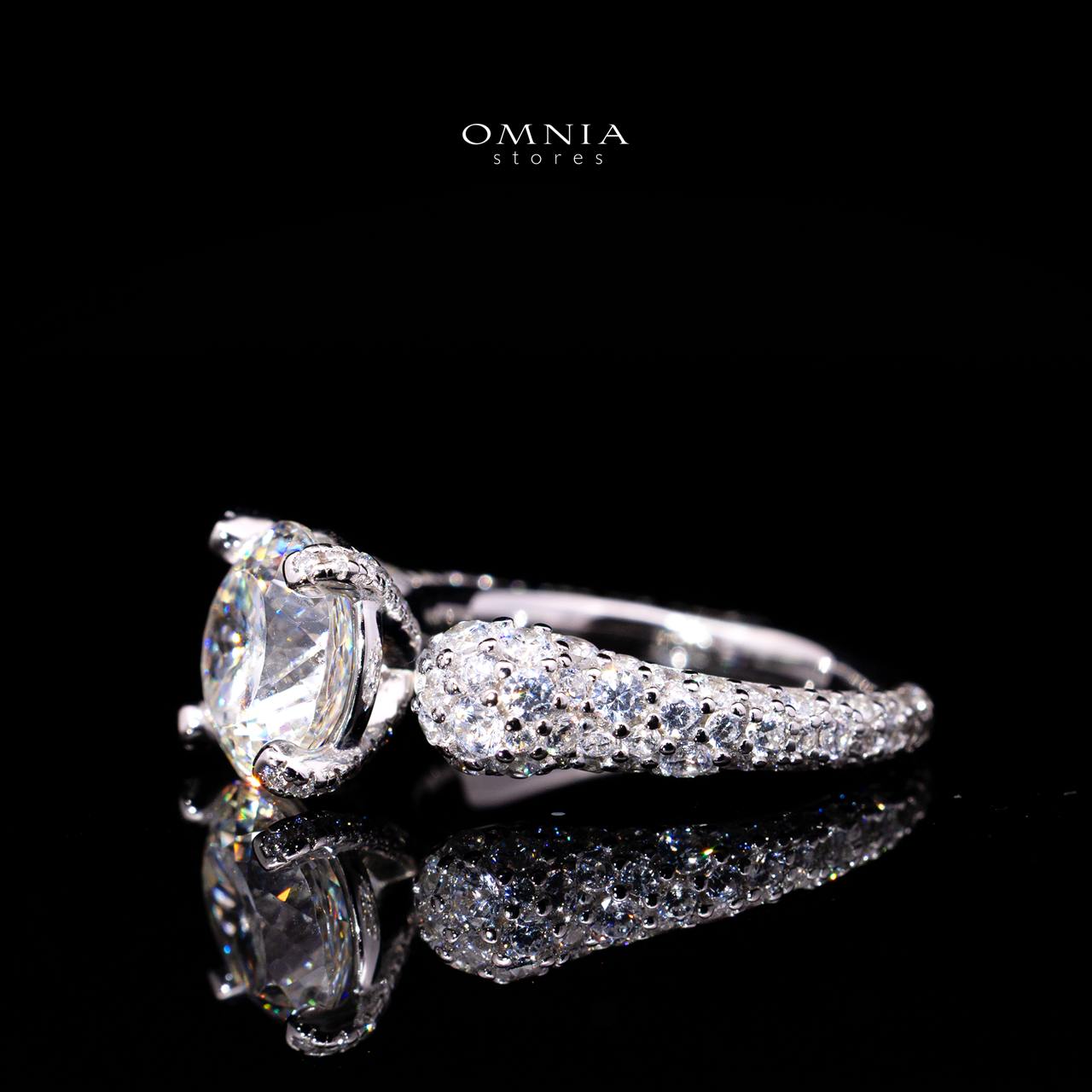 Ariyah Ring with Certified Premium Simulated Diamonds in 925 Sterling Silver - Image 2