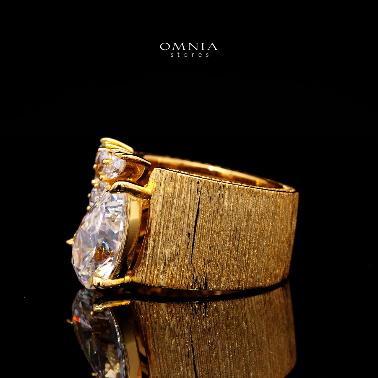 Emmie Gold Ring with Certificate | Lab-Crafted High-Quality Simulated Diamond in 925 Sterling Silver - Image 2