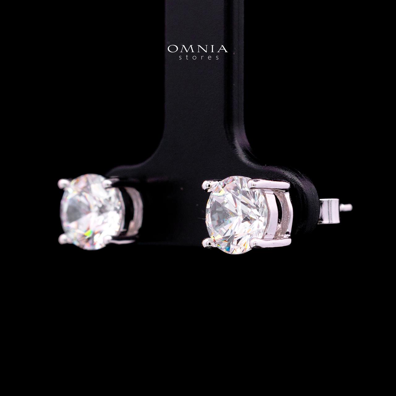 Cassie Stud Earring with Certified High-Quality Premium Simulated Diamonds in 925 Sterling Silver - Image 2