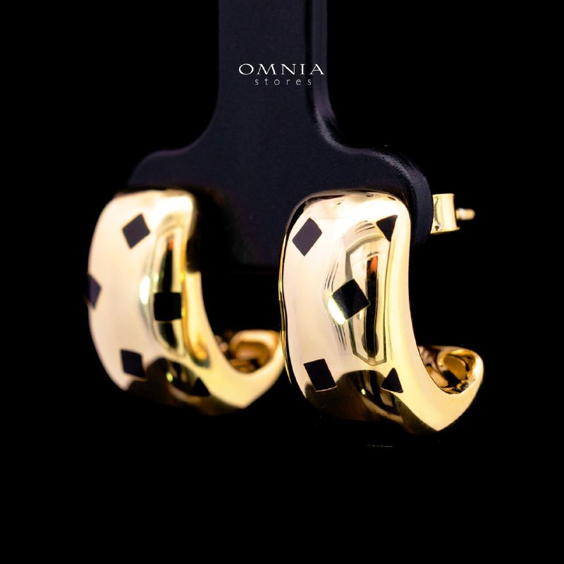 Angelinah Gold-Plated Earrings with Certified High-Quality Simulated Diamonds in 925 Sterling Silver - Image 2