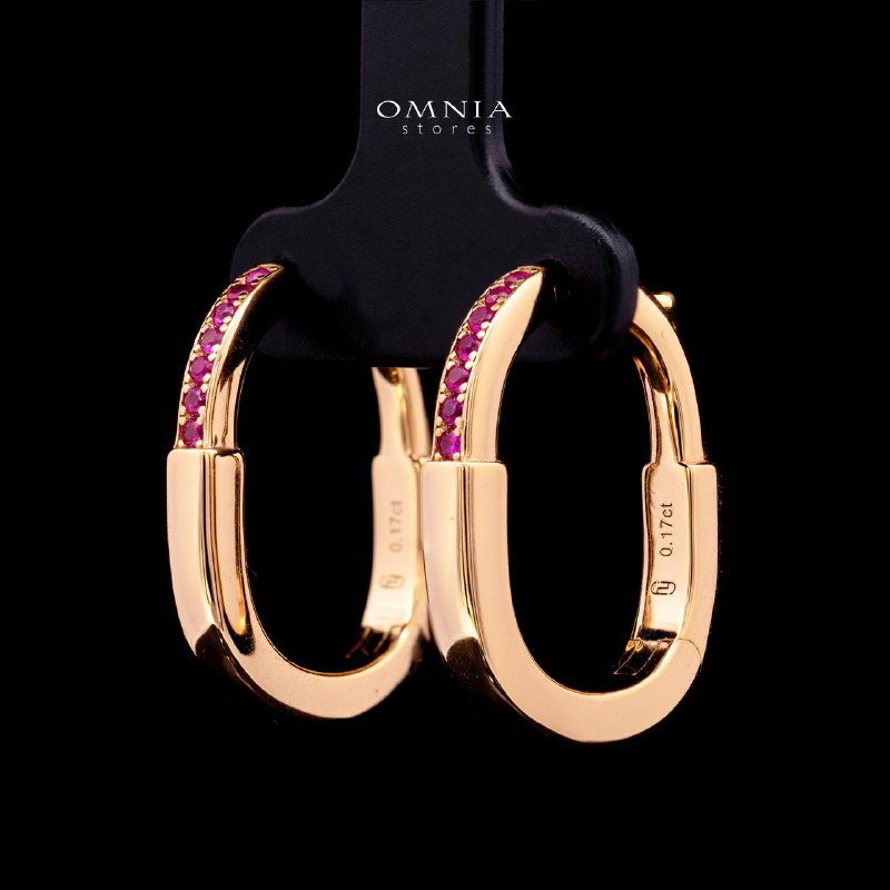 Klarity Rose Gold-Plated Earrings with Certified High-Quality Premium Simulated Diamonds in 925 Sterling Silver - Image 2