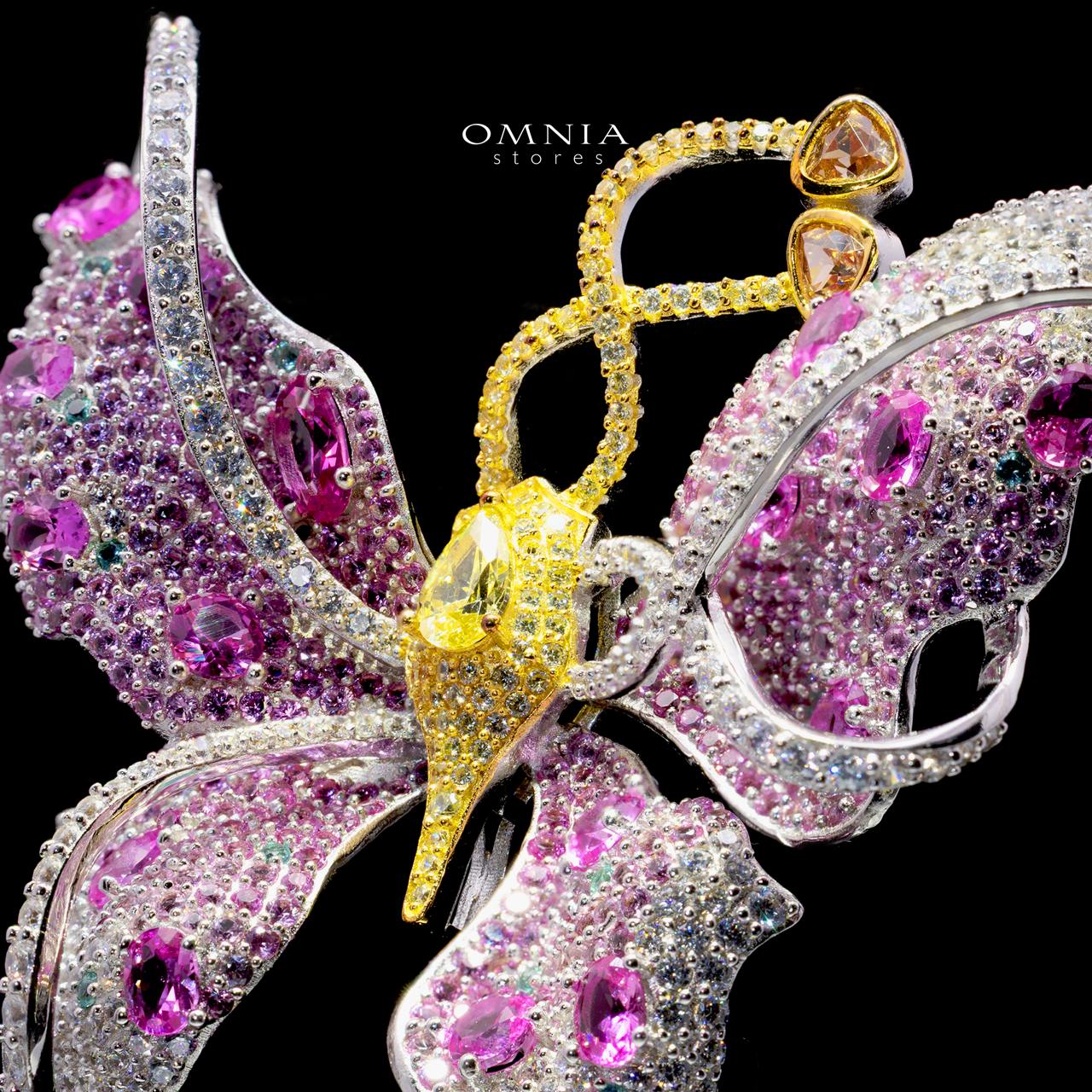 Issa Butterfly Brooch with High-Quality Premium Simulated Diamonds in 925 Sterling Silver - Image 2