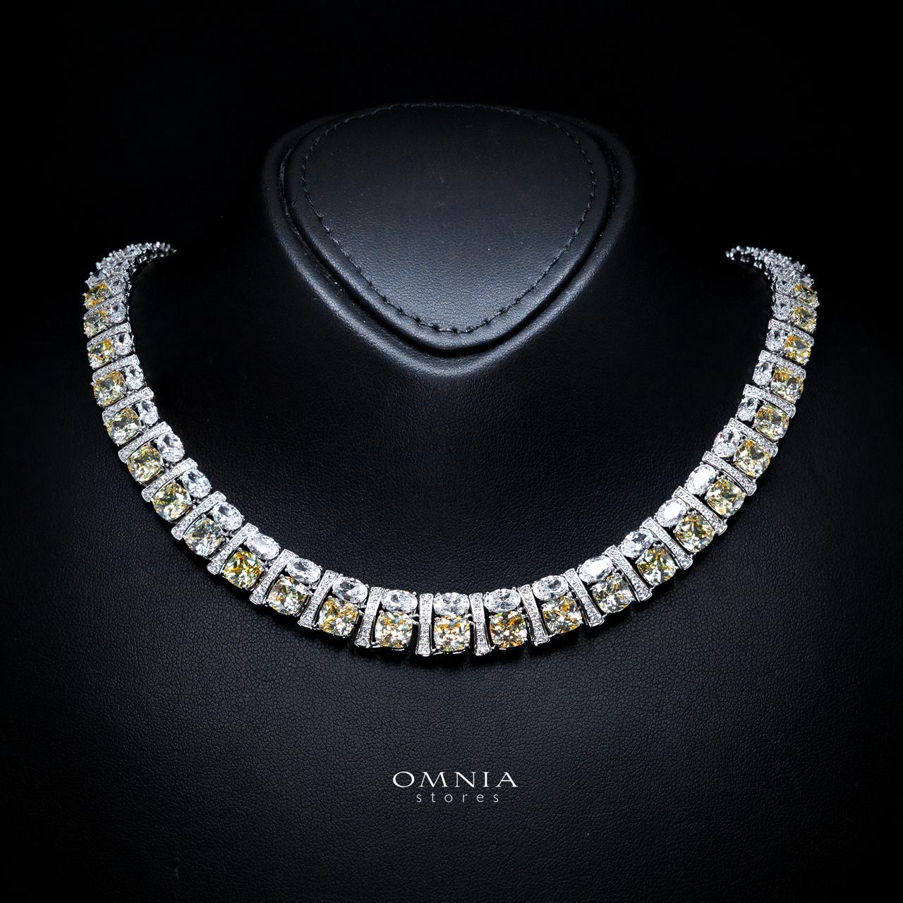 Marley Yellow Bridal Full Set with High-Quality Simulated Diamonds – Rhodium Plated - Image 2