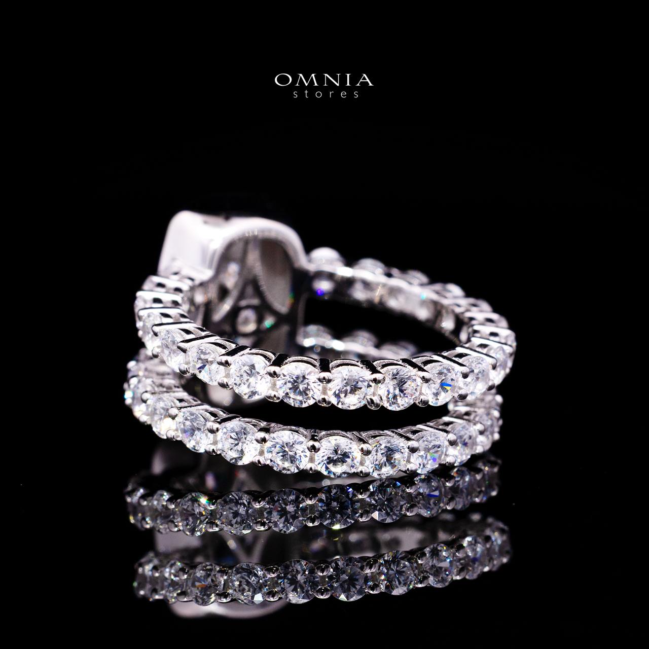 Kamili White Ring with Certified High-Quality Premium Simulated in 925 Sterling Silver - Image 4
