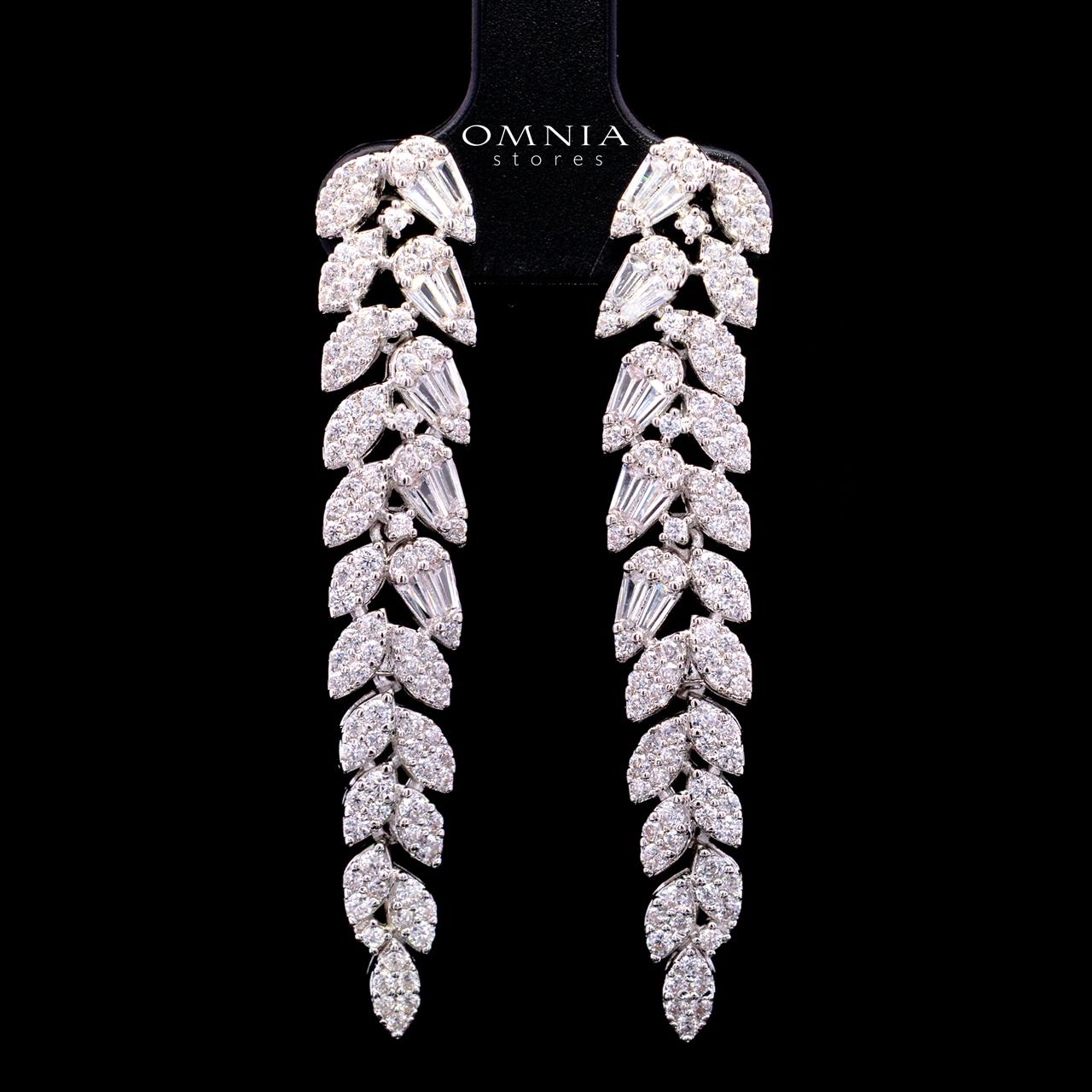 Kirsten Luxury Bridal Full Set with High-Quality Simulated Diamonds – Rhodium Plated - Image 4