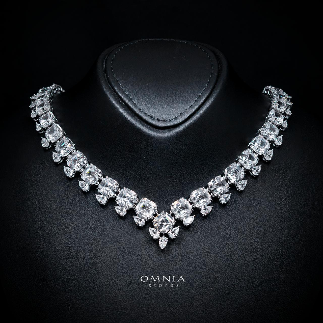 Rowena White Luxury Bridal Full Set with High-Quality Simulated Diamonds – Rhodium Plated - Image 2