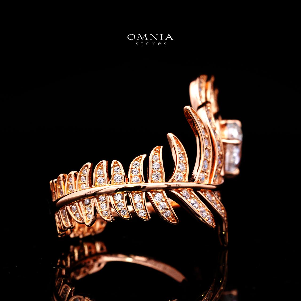 Teshi Rose Gold Ring with Certified High-Quality Premium Simulated Diamonds in 925 Sterling Silver - Image 3