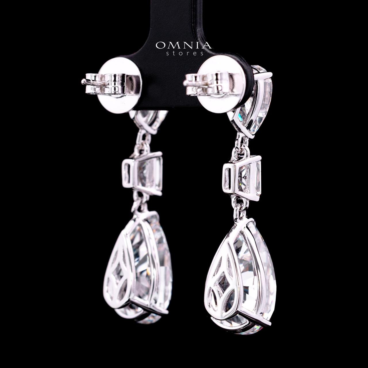 Zephanie Earrings with Certified Premium Simulated Diamonds in 925 Sterling Silver - Image 3
