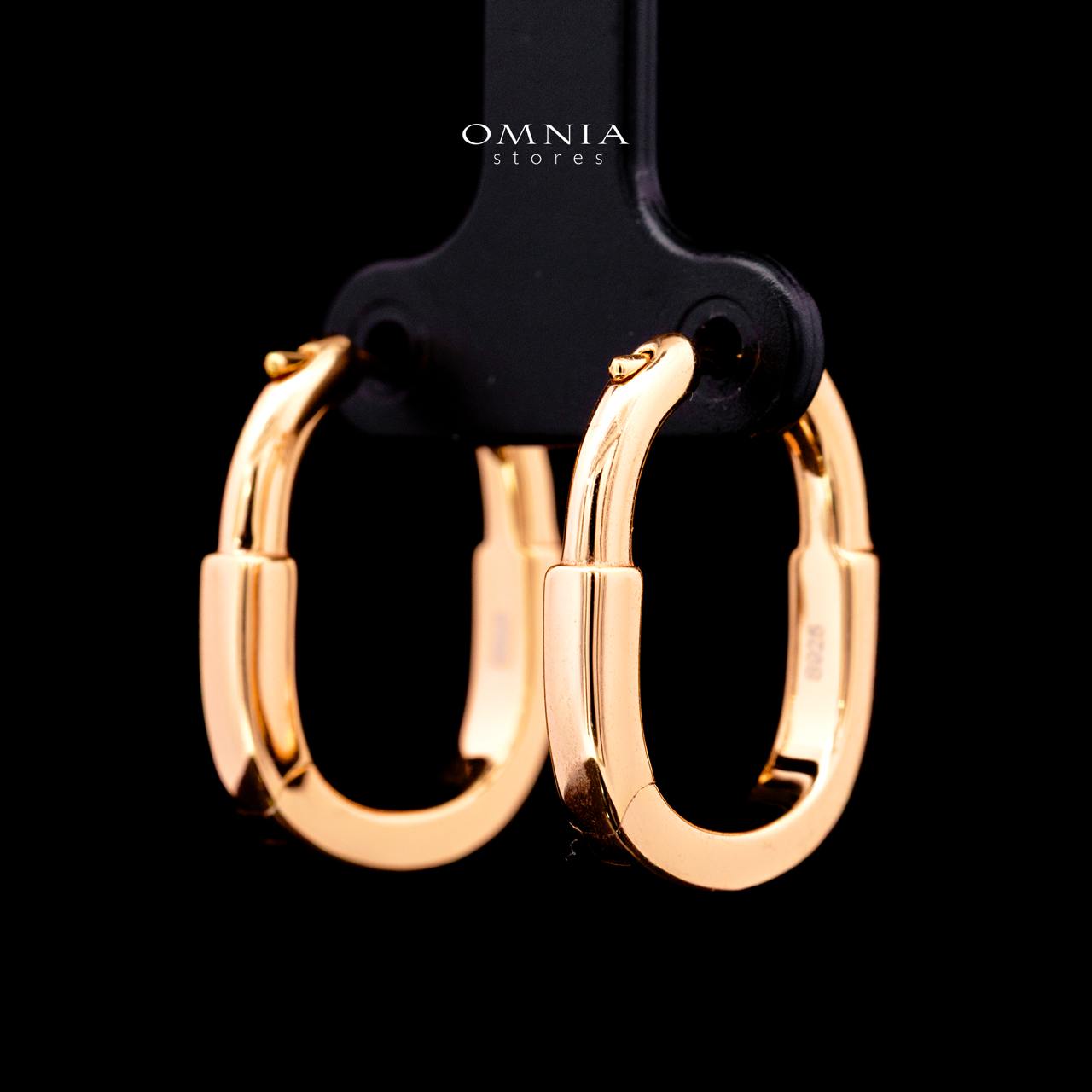 Klarity Rose Gold-Plated Earrings with Certified High-Quality Premium Simulated Diamonds in 925 Sterling Silver - Image 3