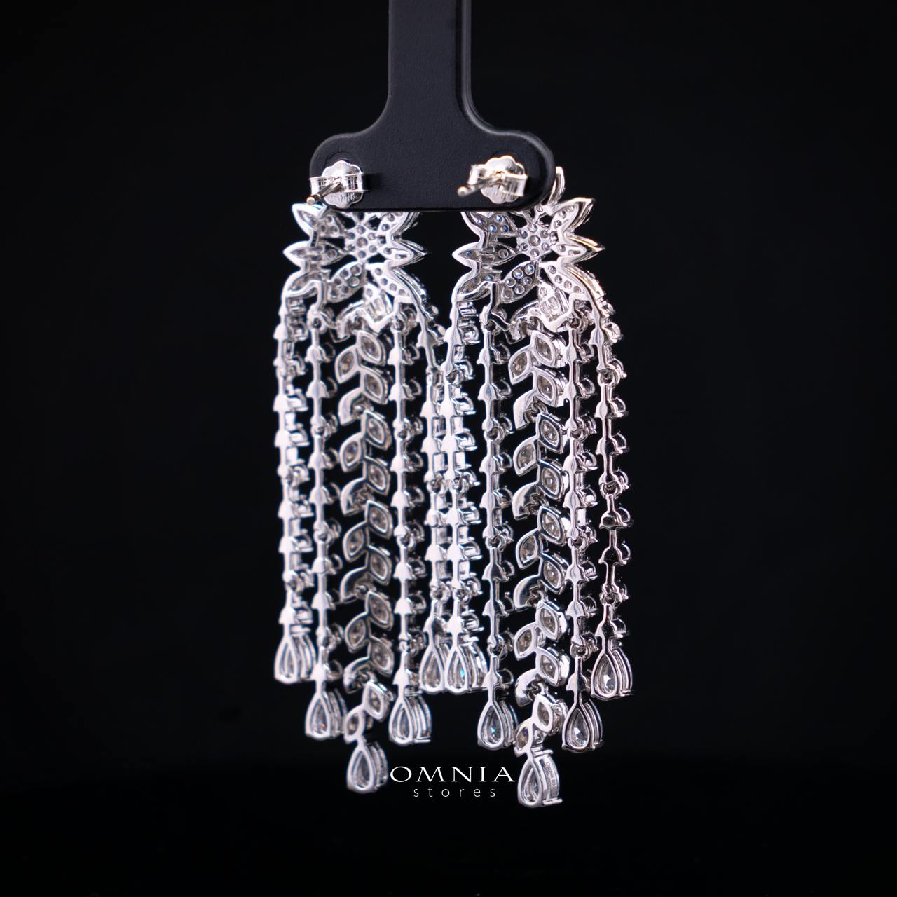 Faye Earrings with High-Quality Premium Simulated Diamonds in 925 Sterling Silver - Image 3