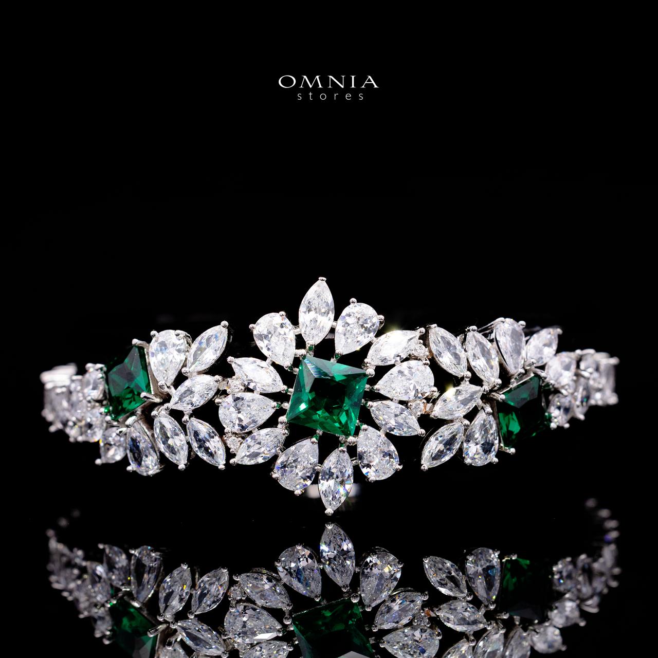 Christine Green Luxury Bridal Full Set with High-Quality Simulated Diamonds – Rhodium Plated - Image 3