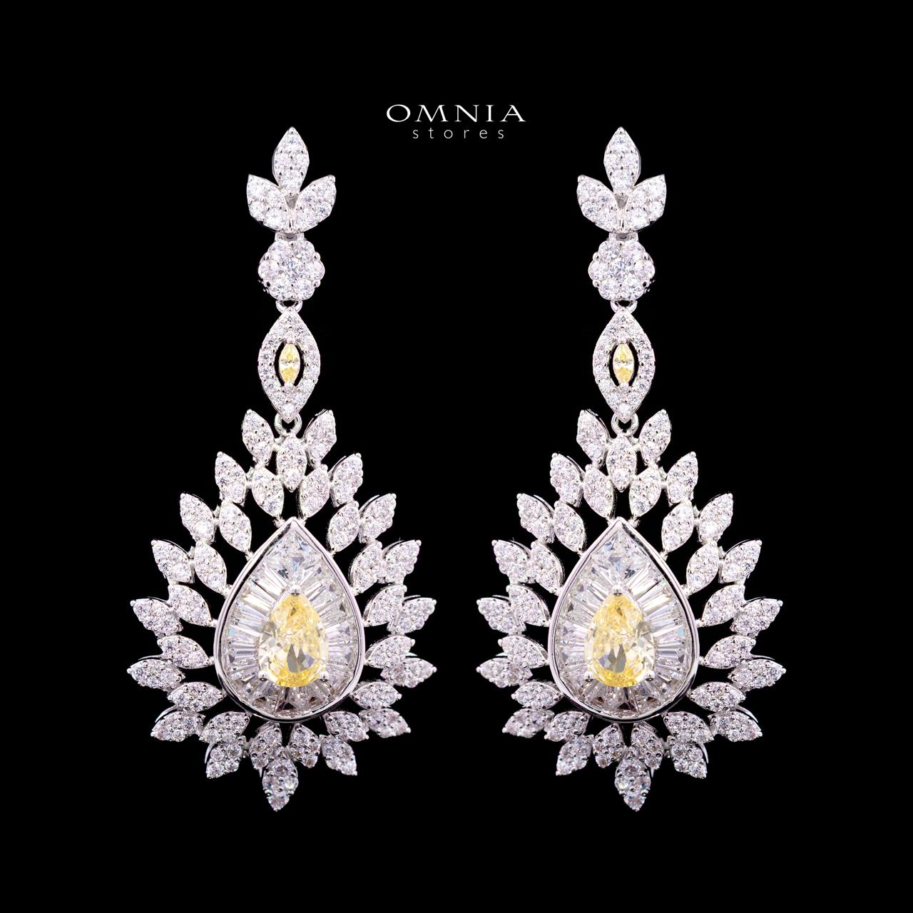 Keyla Yellow Luxury Bridal Long Chain Full Set with High-Quality Simulated Diamonds - Image 3