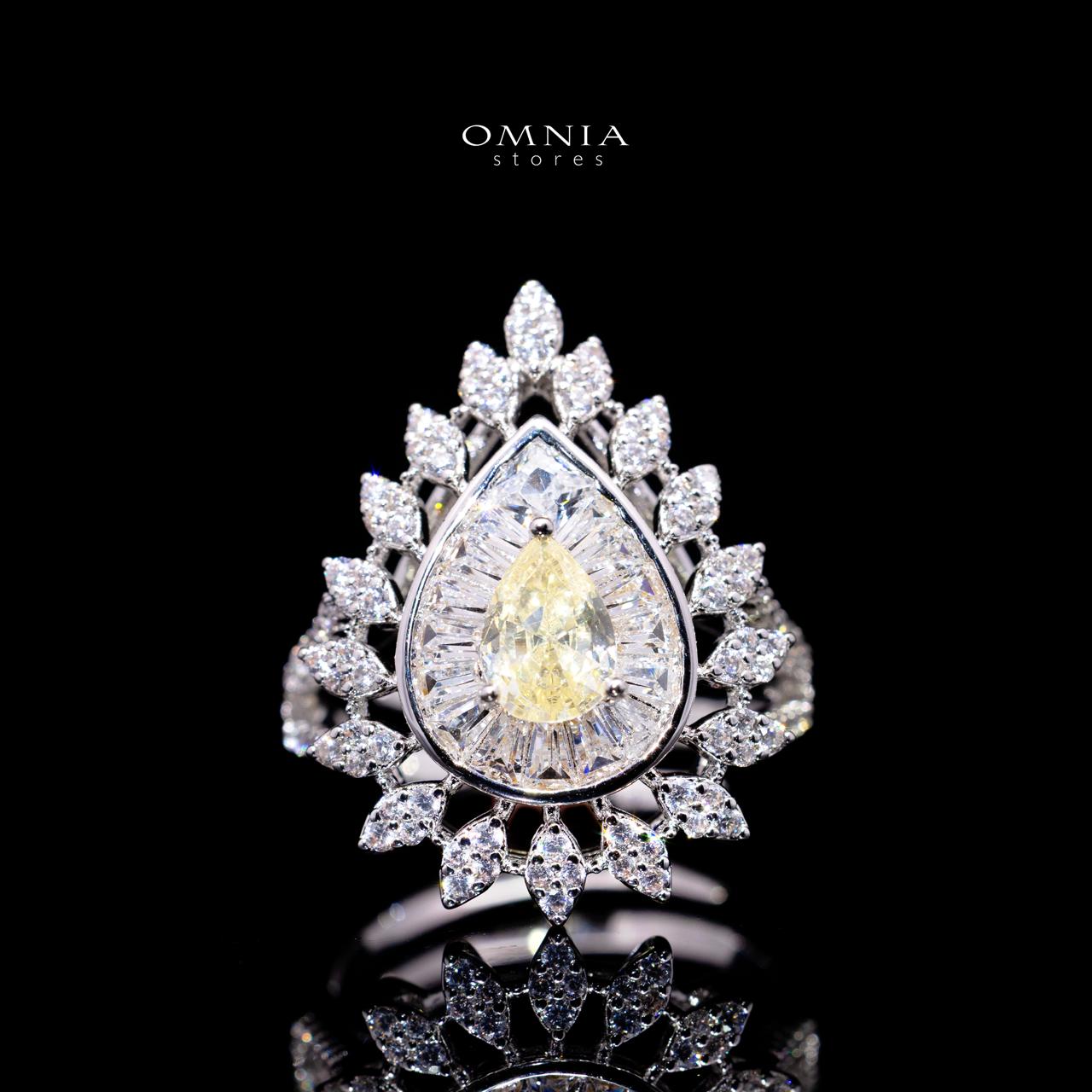 Keyla Yellow Luxury Bridal Long Chain Full Set with High-Quality Simulated Diamonds - Image 4